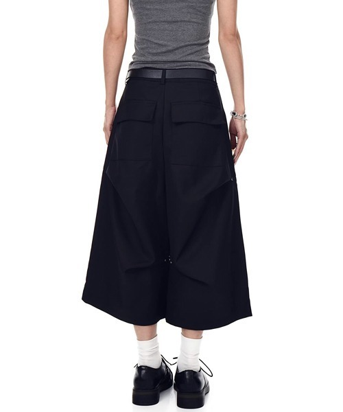 Ressaca(レサーカ)の「ワイドスラックスハーフパンツ(スラックス・メンズ・グレー/ブラック・L/XL/M)」の6枚目の写真