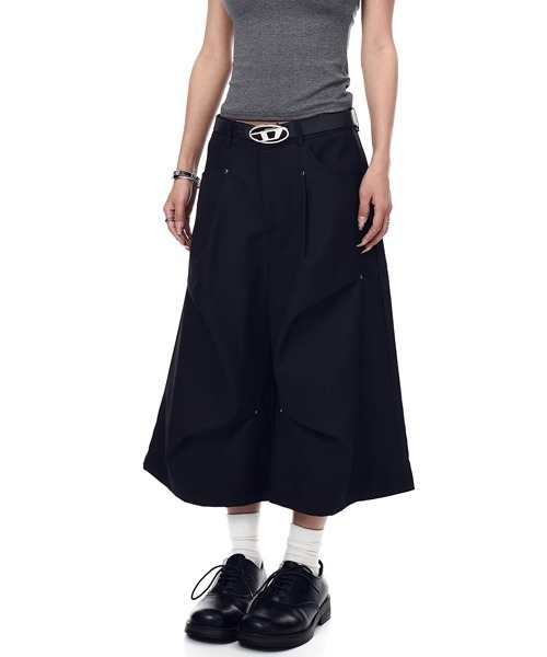 Ressaca(レサーカ)の「ワイドスラックスハーフパンツ(スラックス・メンズ・グレー/ブラック・L/XL/M)」の5枚目の写真