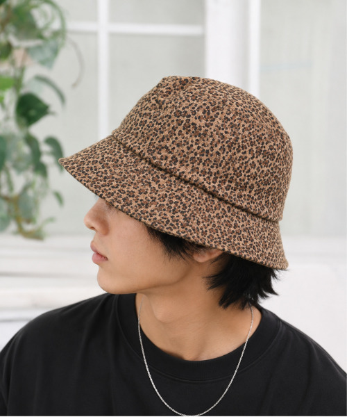 neos(ネオス)の「【neos】レオパード柄 バケットハット メンズ レディース ユニセックス 総柄 バケハ ヒョウ柄 帽子 韓国ファッション ストリート カジュアル(ハット・メンズ・ベージュ/ブラウン・FREE)」の5枚目の写真