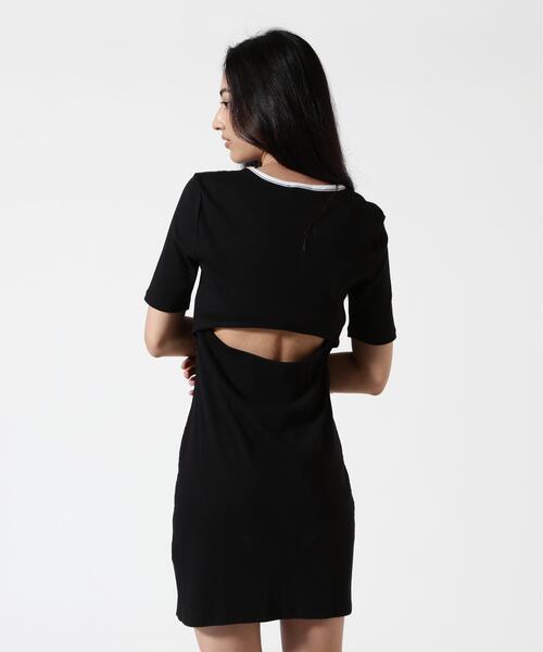 Calvin Klein(カルバン・クライン)の「Calvin Klein (カルバンクライン)BABY RIB CUTOUT MNI DRESS/ LV047F224G(Tシャツ/カットソー・レディース・ブラック・S)」の5枚目の写真