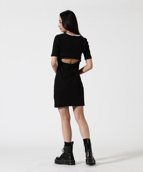 Calvin Klein(カルバン・クライン)の「Calvin Klein (カルバンクライン)BABY RIB CUTOUT MNI DRESS/ LV047F224G(Tシャツ/カットソー・レディース・ブラック・S)」の7枚目の写真