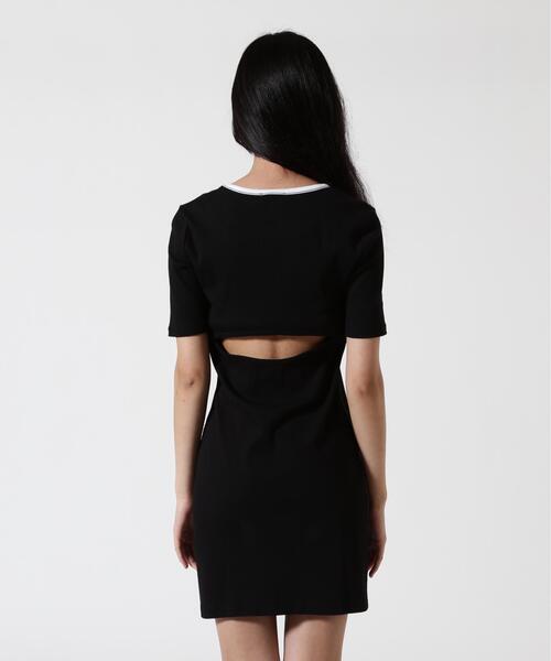 Calvin Klein(カルバン・クライン)の「Calvin Klein (カルバンクライン)BABY RIB CUTOUT MNI DRESS/ LV047F224G(Tシャツ/カットソー・レディース・ブラック・S)」の9枚目の写真