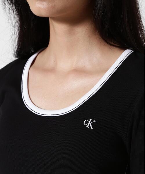 Calvin Klein(カルバン・クライン)の「Calvin Klein (カルバンクライン)BABY RIB CUTOUT MNI DRESS/ LV047F224G(Tシャツ/カットソー・レディース・ブラック・S)」の10枚目の写真