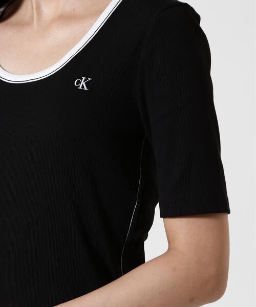 Calvin Klein(カルバン・クライン)の「Calvin Klein (カルバンクライン)BABY RIB CUTOUT MNI DRESS/ LV047F224G(Tシャツ/カットソー・レディース・ブラック・S)」の11枚目の写真