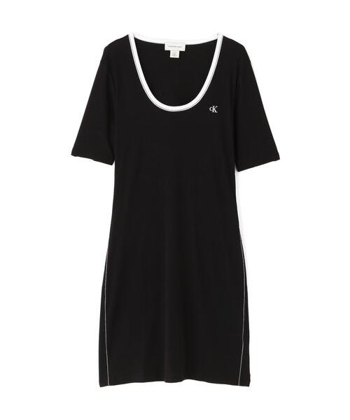 Calvin Klein(カルバン・クライン)の「Calvin Klein (カルバンクライン)BABY RIB CUTOUT MNI DRESS/ LV047F224G(Tシャツ/カットソー・レディース・ブラック・S)」の14枚目の写真