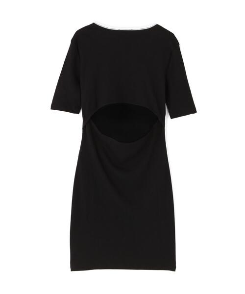 Calvin Klein(カルバン・クライン)の「Calvin Klein (カルバンクライン)BABY RIB CUTOUT MNI DRESS/ LV047F224G(Tシャツ/カットソー・レディース・ブラック・S)」の15枚目の写真