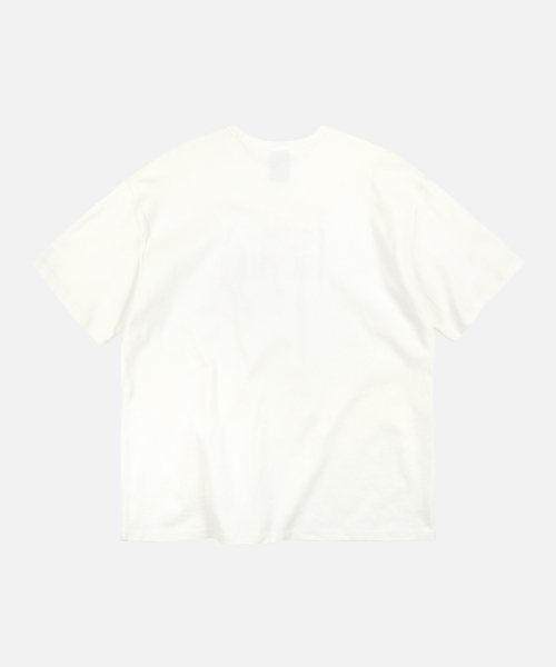 FRIZMWORKS(フリズムワークス)の「PUFF FICTION HALF TEE _ WHITE(Tシャツ/カットソー・メンズ・その他・SMALL/MEDIUM/LARGE/X-LARGE)」の2枚目の写真