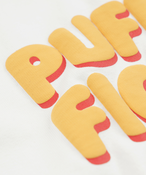 FRIZMWORKS(フリズムワークス)の「PUFF FICTION HALF TEE _ WHITE(Tシャツ/カットソー・メンズ・その他・SMALL/MEDIUM/LARGE/X-LARGE)」の5枚目の写真