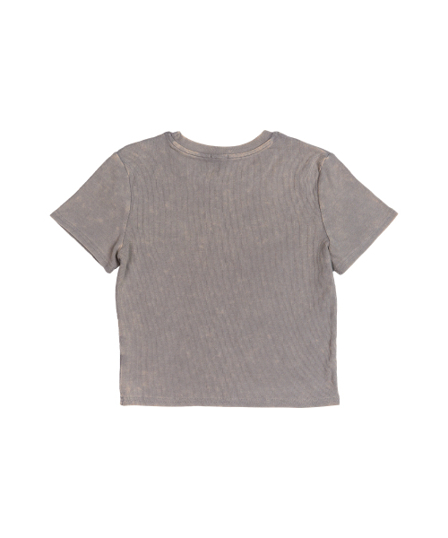 CREAM SODA LAB(クリームソーダラボ)の「ピグメントゴルジスリムクロップ半袖Tシャツカーキ(Tシャツ/カットソー・レディース・その他・FREE)」の8枚目の写真