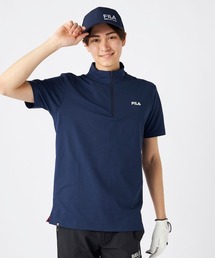 FILA GOLF（フィラゴルフ ）の「【FILA GOLF:フィラゴルフ】ハーフジップ半袖シャツ　ゴルフ 吸汗速乾（シャツ/ブラウス）」