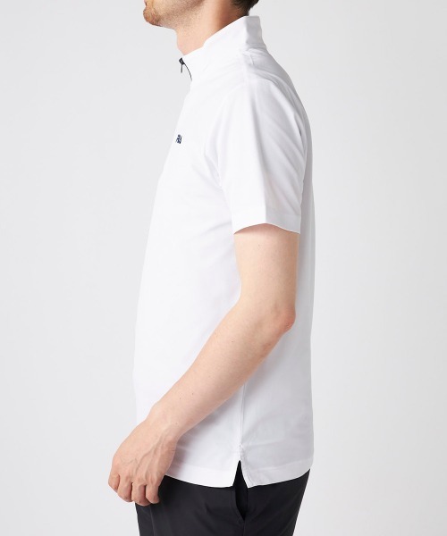 FILA GOLF（フィラゴルフ ）の「【FILA GOLF:フィラゴルフ】ハーフジップ半袖シャツ　ゴルフ 吸汗速乾（シャツ/ブラウス・メンズ・ブラック/ホワイト/ネイビー・XX-LARGE/X-LARGE）」の5枚目の写真