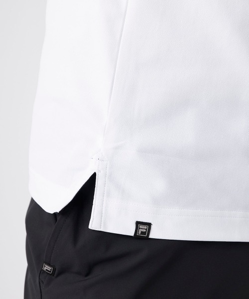 FILA GOLF（フィラゴルフ ）の「【FILA GOLF:フィラゴルフ】ハーフジップ半袖シャツ　ゴルフ 吸汗速乾（シャツ/ブラウス・メンズ・ブラック/ホワイト/ネイビー・XX-LARGE/X-LARGE）」の8枚目の写真