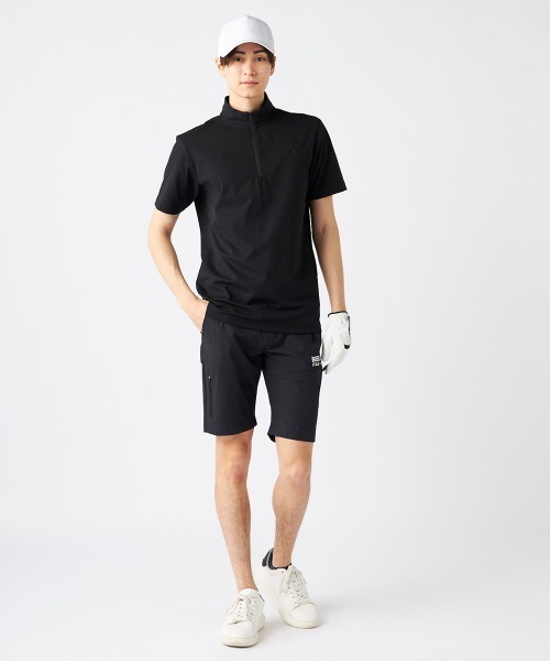 FILA GOLF（フィラゴルフ ）の「【FILA GOLF:フィラゴルフ】ハーフジップ半袖シャツ　ゴルフ 吸汗速乾（シャツ/ブラウス・メンズ・ブラック/ホワイト/ネイビー・XX-LARGE/X-LARGE）」の14枚目の写真