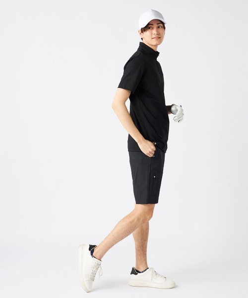 FILA GOLF（フィラゴルフ ）の「【FILA GOLF:フィラゴルフ】ハーフジップ半袖シャツ　ゴルフ 吸汗速乾（シャツ/ブラウス・メンズ・ブラック/ホワイト/ネイビー・XX-LARGE/X-LARGE）」の16枚目の写真