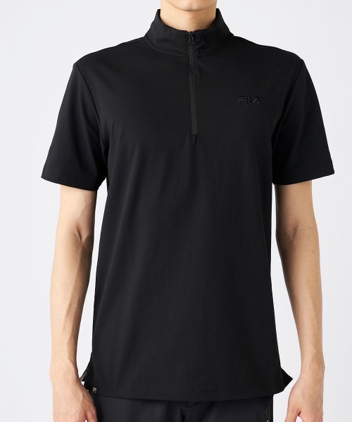 FILA GOLF（フィラゴルフ ）の「【FILA GOLF:フィラゴルフ】ハーフジップ半袖シャツ　ゴルフ 吸汗速乾（シャツ/ブラウス・メンズ・ブラック/ホワイト/ネイビー・XX-LARGE/X-LARGE）」の20枚目の写真