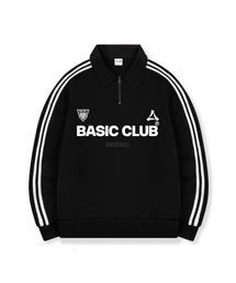 BASIC LABEL（ベーシックラベル）の「Club Origin Oversized fit track collar half zip-up sweatshirt 2 Color [BLBM_6003]（スウェット）」