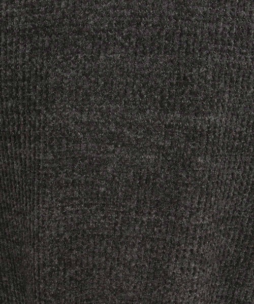 CAMBIO（カンビオ）の「mlt5710-Brushed Waffle Rib Long Sleeve Tee ワッフルカットソー(A71426cmb)（Tシャツ/カットソー・メンズ・ブラック/チャコール/キナリ・L/M/S）」の6枚目の写真