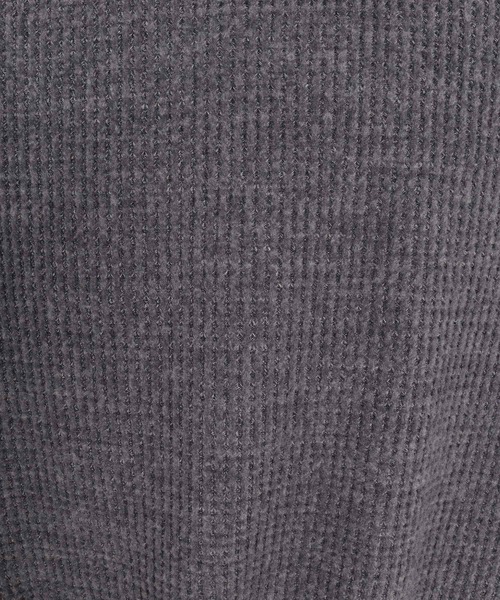 CAMBIO（カンビオ）の「mlt5710-Brushed Waffle Rib Long Sleeve Tee ワッフルカットソー(A71426cmb)（Tシャツ/カットソー・メンズ・ブラック/チャコール/キナリ・L/M/S）」の13枚目の写真