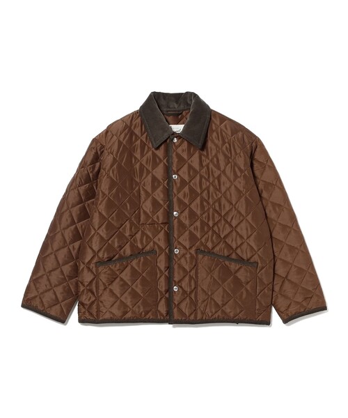 BEAMS F(ビームスエフ)の「Traditional Weatherwear / WAVERLY STUDS SHORT キルティング ジャケット(ブルゾン・メンズ・ブラック・36/38)」の2枚目の写真