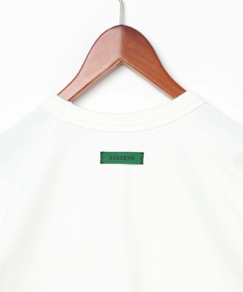 niko and...(ニコアンド)の「【ANDSEWN (アンドソーン)】ヘビーウェイトTシャツ(Tシャツ/カットソー・メンズ・ブラウン/ホワイト/ブラック・MEDIUM/LARGE)」の8枚目の写真