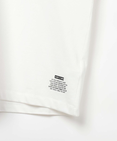 niko and...(ニコアンド)の「【ANDSEWN (アンドソーン)】ヘビーウェイトTシャツ(Tシャツ/カットソー・メンズ・ブラウン/ホワイト/ブラック・MEDIUM/LARGE)」の11枚目の写真