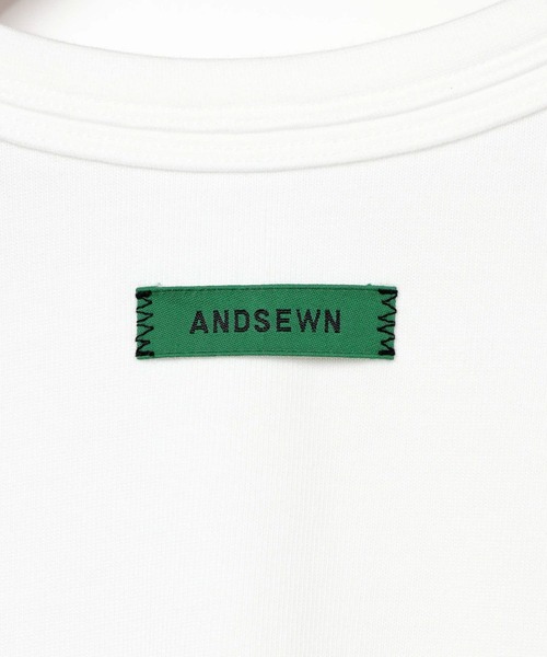 niko and...(ニコアンド)の「【ANDSEWN (アンドソーン)】ヘビーウェイトTシャツ(Tシャツ/カットソー・メンズ・ブラウン/ホワイト/ブラック・MEDIUM/LARGE)」の13枚目の写真