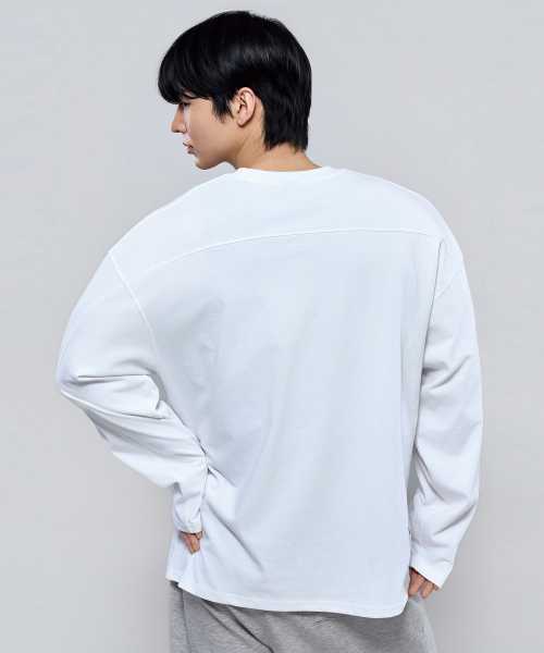PHYSICAL GARMENTS（フィジカルガーメンツ）の「P2613 ヘビーカットオーバーサイズ長袖Tシャツ [3COLOR]（Tシャツ/カットソー・メンズ・ホワイト/ブラック/チャコール・MEDIUM/LARGE/X-LARGE/XX-LARGE）」の14枚目の写真