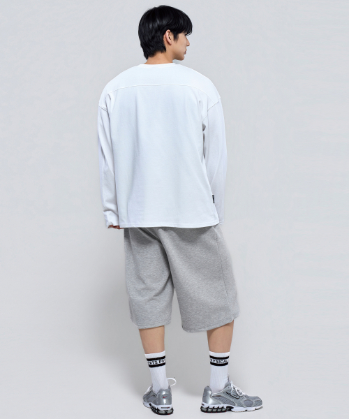 PHYSICAL GARMENTS（フィジカルガーメンツ）の「P2613 ヘビーカットオーバーサイズ長袖Tシャツ [3COLOR]（Tシャツ/カットソー・メンズ・ホワイト/ブラック/チャコール・MEDIUM/LARGE/X-LARGE/XX-LARGE）」の15枚目の写真