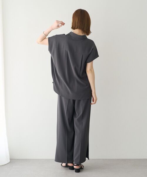 YECCA VECCA(イェッカヴェッカ)の「【接触冷感】COOLスリットワイドパンツ【セットアップ対応】(その他パンツ・レディース・アイボリー/チャコールグレー/ブルー・S/M)」の13枚目の写真