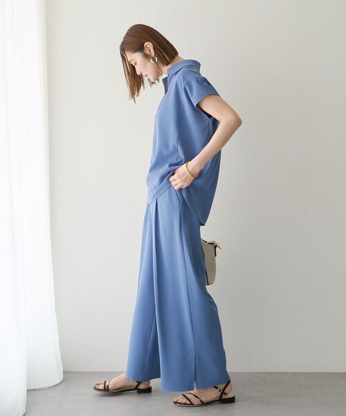 YECCA VECCA(イェッカヴェッカ)の「【接触冷感】COOLスリットワイドパンツ【セットアップ対応】(その他パンツ・レディース・アイボリー/チャコールグレー/ブルー・S/M)」の20枚目の写真