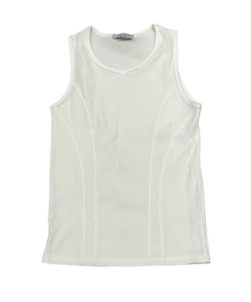 Never mind the XU / Chikashitsu+（ネバーマインド ザ エックスユー / チカシツプラス）の「【nmtc+】tight tank top (3color) / 【エヌエムティーシープラス】タイトタンクトップ（タンクトップ・メンズ・アイボリー/グレー/ブラック・ONE SIZE）」の5枚目の写真