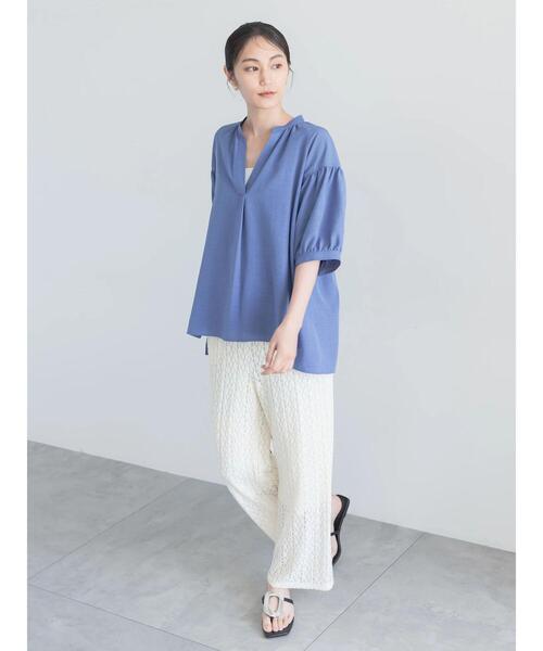 Te chichi（テチチ）の「カットレースイージーパンツ（その他パンツ・レディース・オフホワイト/ブラック・F）」の19枚目の写真