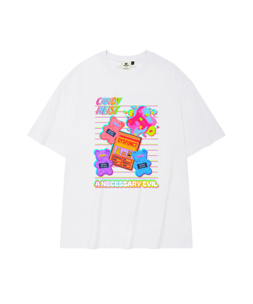 DYSFUNCT(ディスファンクト)の「HEIST JELLY BEARS T-SHIRT(WHITE)(Tシャツ/カットソー・レディース・その他・SMALL/MEDIUM/LARGE)」の4枚目の写真