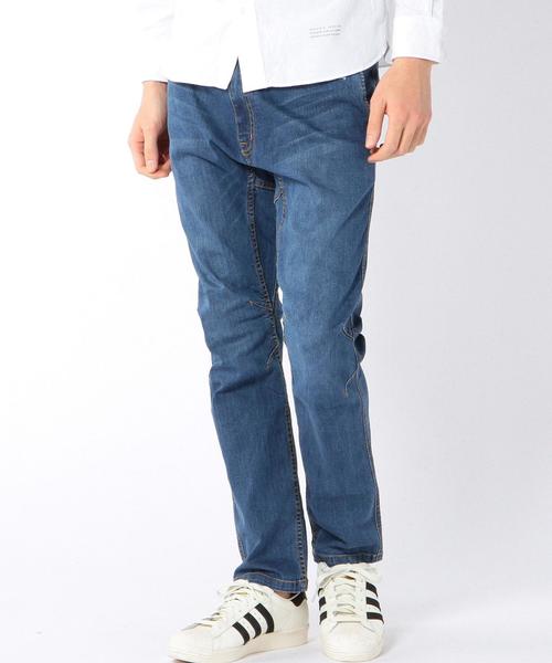 coen（コーエン）の「ストレッチデニムクライミングパンツ(2016SS)（デニムパンツ・メンズ・コバルトブルー/ライトブルー・X-LARGE/MEDIUM/LARGE/SMALL）」の4枚目の写真