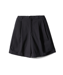 HORLISUN（ホーリーサン）の「Dimple Seersucker Wide Half Pants Black（その他パンツ）」