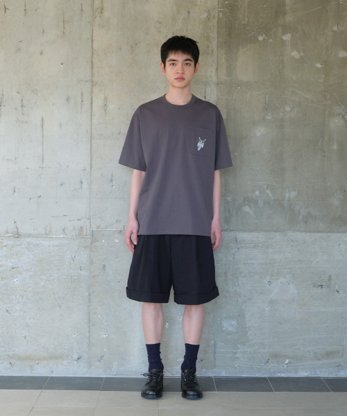 HORLISUN(ホーリーサン)の「Dimple Seersucker Wide Half Pants Black(その他パンツ・メンズ・その他・SMALL/MEDIUM/LARGE)」の4枚目の写真