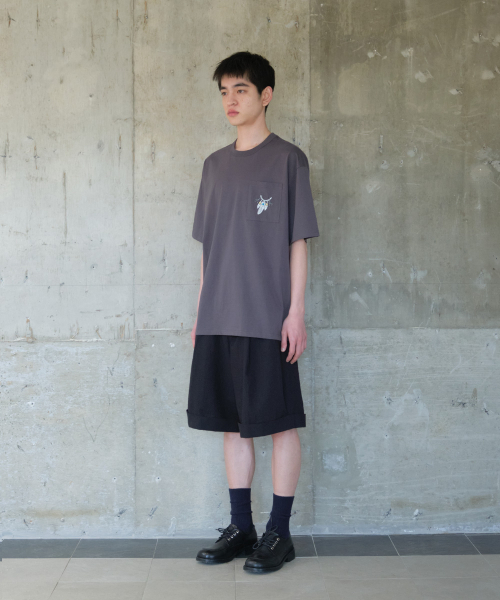 HORLISUN(ホーリーサン)の「Dimple Seersucker Wide Half Pants Black(その他パンツ・メンズ・その他・SMALL/MEDIUM/LARGE)」の5枚目の写真