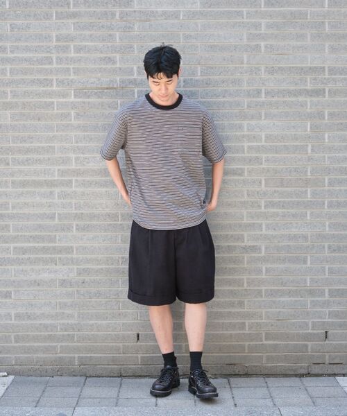 HORLISUN(ホーリーサン)の「Dimple Seersucker Wide Half Pants Black(その他パンツ・メンズ・その他・SMALL/MEDIUM/LARGE)」の9枚目の写真