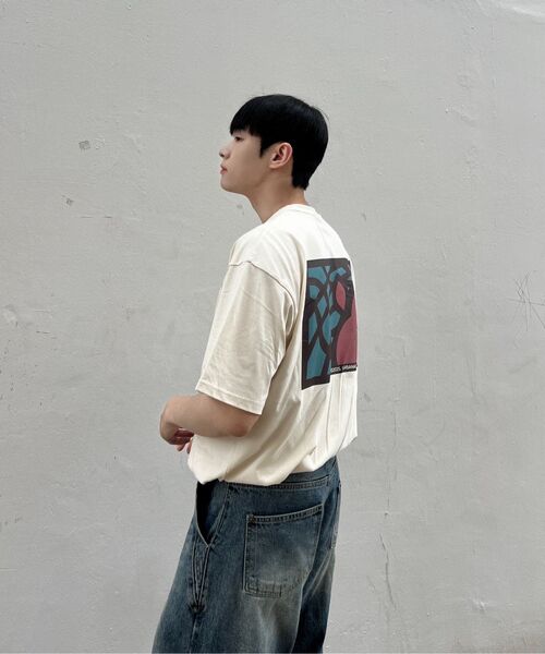 URBANAGE(アーバンエイジ)の「PEACH MODE オーバー半袖チャコール(Tシャツ/カットソー・レディース・その他・MEDIUM/LARGE)」の16枚目の写真
