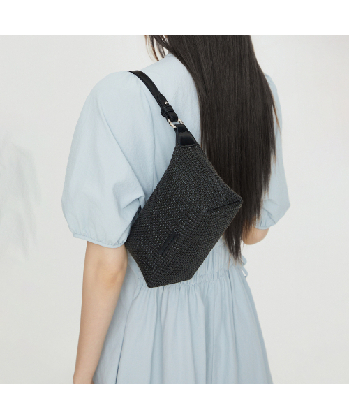 LAP(ラップ)の「RATAN HOBO BAG AS7AB401(トートバッグ・レディース・ブラック/アイボリー・FREE)」の5枚目の写真