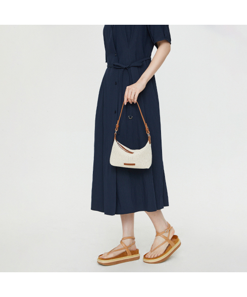 LAP(ラップ)の「RATAN HOBO BAG AS7AB401(トートバッグ・レディース・ブラック/アイボリー・FREE)」の6枚目の写真