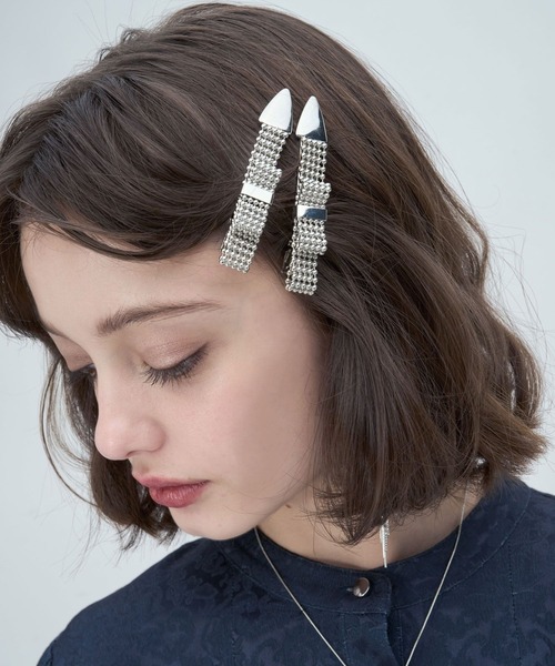 HARE(ハレ)の「2Pリボンモチーフヘアピン(HARE)(ヘアピン・レディース・シルバー・FREE)」の18枚目の写真