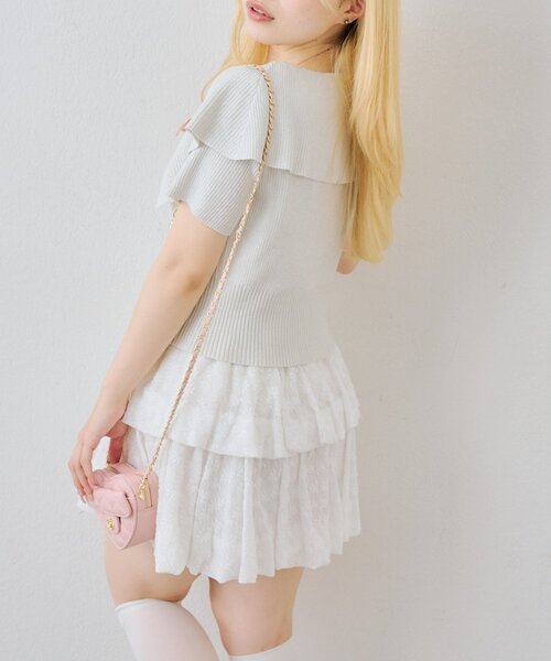 continuer de NICE CLAUP(コンティニューデナイスクラップ)の「BIG衿ラメZIPCD(Tシャツ/カットソー・レディース・アイボリー/イエロー/ブラック/その他12・FREE)」の8枚目の写真