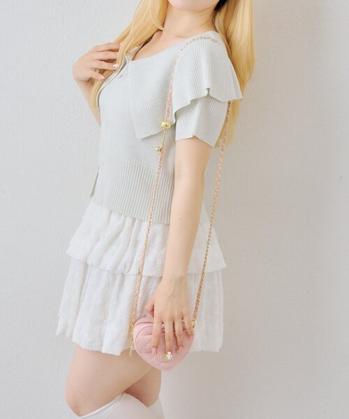 continuer de NICE CLAUP(コンティニューデナイスクラップ)の「BIG衿ラメZIPCD(Tシャツ/カットソー・レディース・アイボリー/イエロー/ブラック/その他12・FREE)」の10枚目の写真
