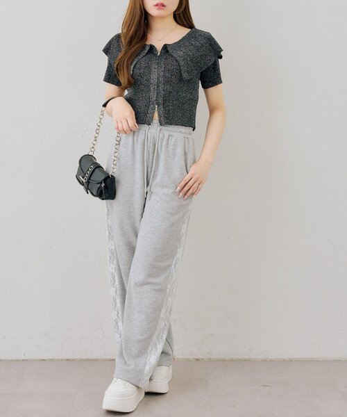 continuer de NICE CLAUP(コンティニューデナイスクラップ)の「BIG衿ラメZIPCD(Tシャツ/カットソー・レディース・アイボリー/イエロー/ブラック/その他12・FREE)」の17枚目の写真