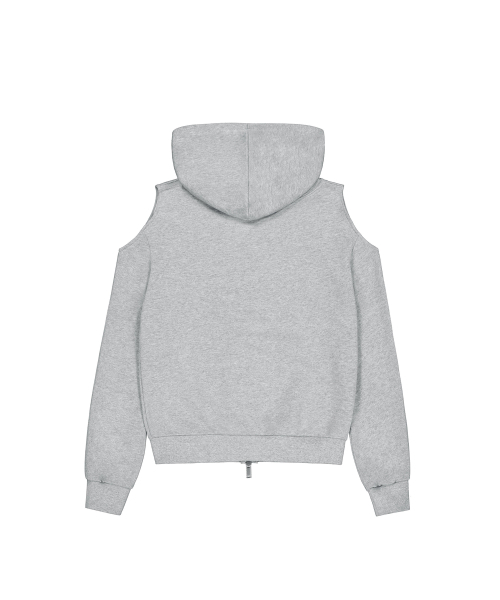ROCKCAKE(ロックケーキ)の「Offset Cutout Zip Up Hoodie - Gray(パーカー・レディース・その他・SMALL)」の3枚目の写真