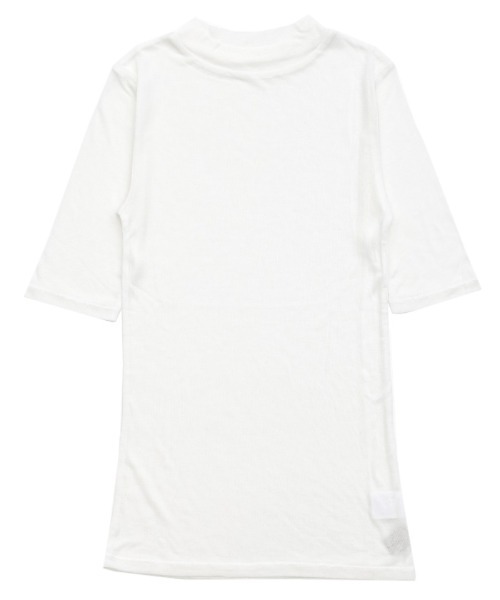 select MOCA(セレクトモカ)の「ボトルネックシアーTシャツ(Tシャツ/カットソー・レディース・ホワイト/ブラック・FREE)」の22枚目の写真
