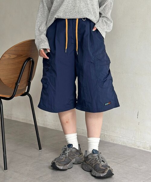 CPCM(シーピーシーエム)の「ナイロンカーゴイージーショーツ(その他パンツ・レディース・グレー/カーキ/ブラック/ベージュ/ネイビー・SMALL/FREE)」の5枚目の写真