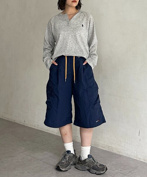 CPCM(シーピーシーエム)の「ナイロンカーゴイージーショーツ(その他パンツ・レディース・グレー/カーキ/ブラック/ベージュ/ネイビー・SMALL/FREE)」の8枚目の写真
