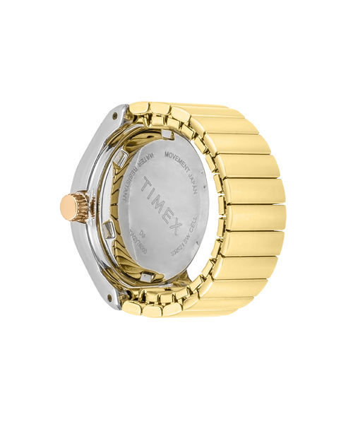 TIMEX(タイメックス)の「TIMEX Camper Ring Watch TW2Y78000 Silver&Gold(アナログ腕時計・レディース・シルバー・FREE)」の4枚目の写真